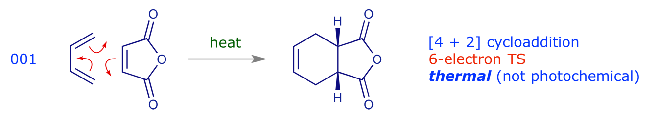 [4 + 2] Cycloaddition of 1,3-butadiene to maleic anhydride