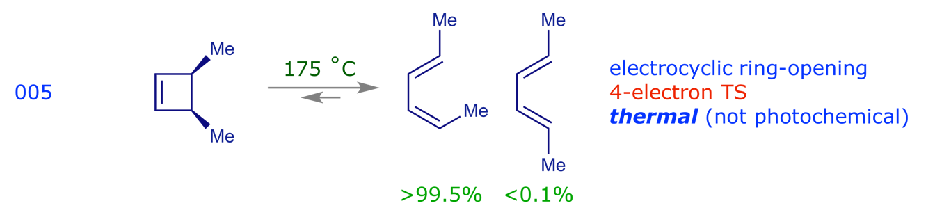 Thermal electrocyclic ring-opening of cis-3,4-dimethylcyclobutene