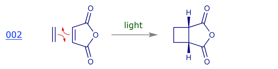 Photochemical [2π + 2π] addition of ethene to maleic anhydride