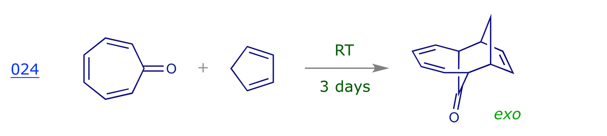 [π6s + π4s] Cycloaddition of tropone to 1,3-cyclopentadiene