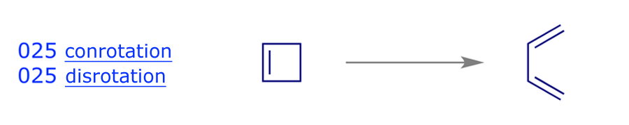 Electrocyclic ring-opening of cyclobutene gives 2,4-hexadiene