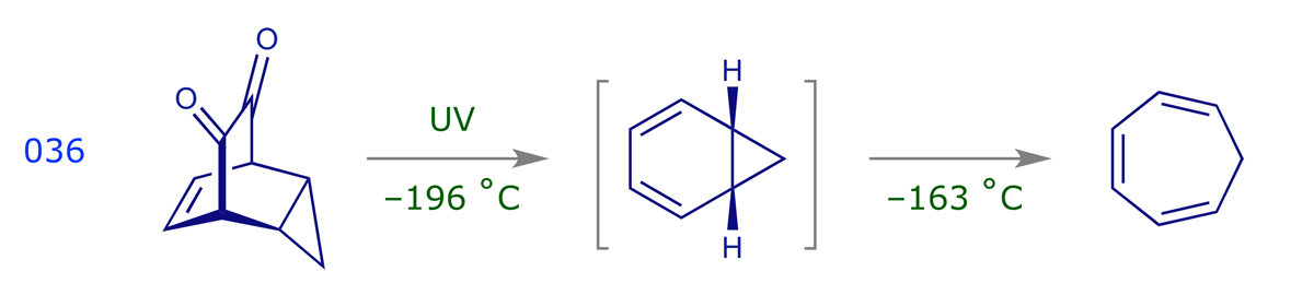 Valence tautomerisation of bicyclo[4.1.0]hepta-2,4-diene gives cyclohepta-1,3,5-triene