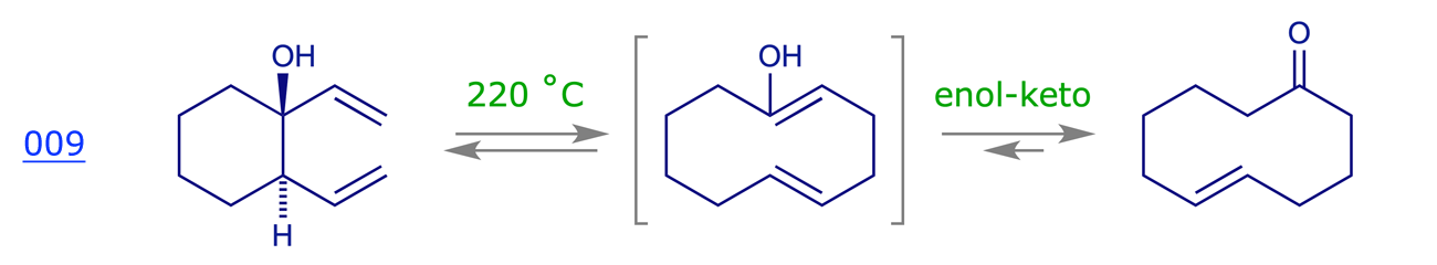 [3,3] Sigmatropic (oxy-Cope) rearrangement of 1,2-divinylcyclohexanol